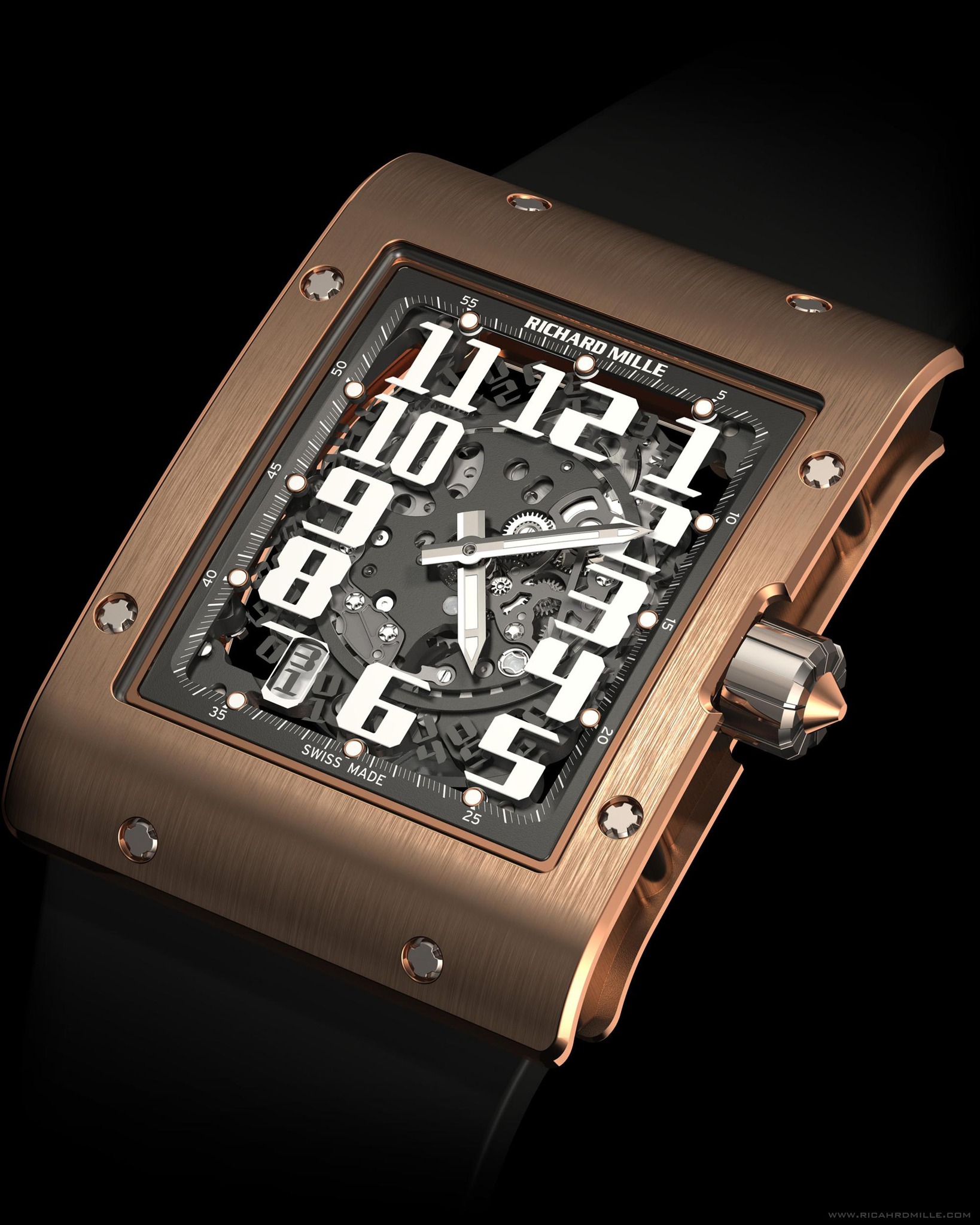 Replica Richard Mille RM 016 Automatic Red Gold Watch